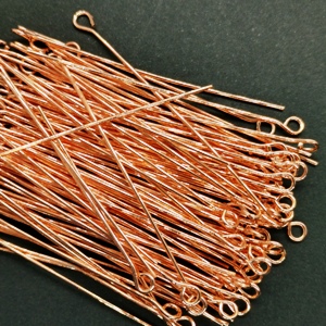 5cm-Rose Gold Finished-Eye Pins (100pcs)